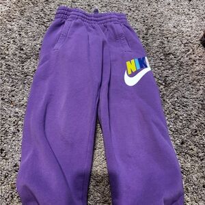 Nike Kids Joggers in Purple with Logo